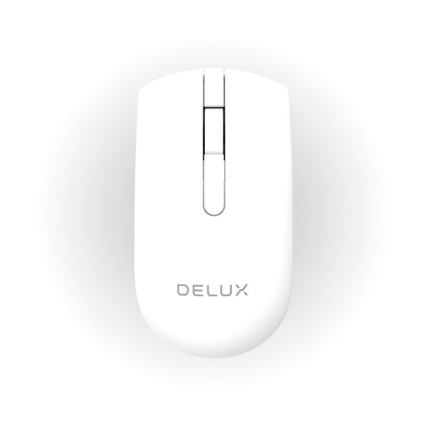 Mouse-Delux-Inalambrico-2.4GHZ-Color-Blanco-M322GX-front