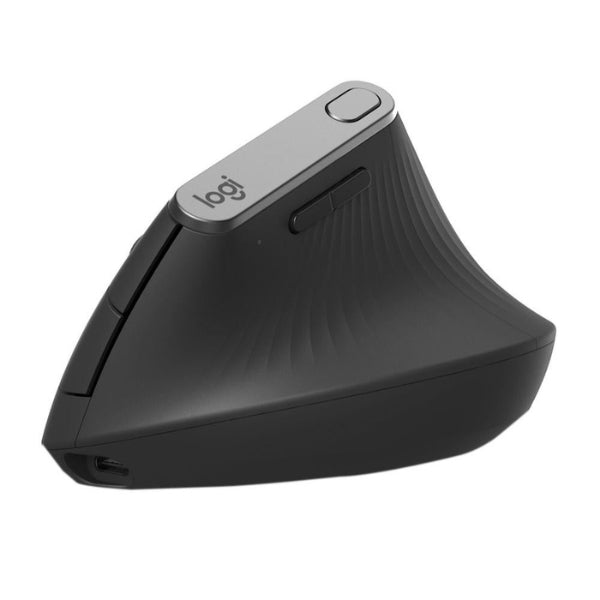 Mouse - Ergonómico - Logitech - MX - Vertical - Advanced - Inalámbrico - Bluetooth - USB - Óptico - 4 - Botones - 910-005447 - Gris