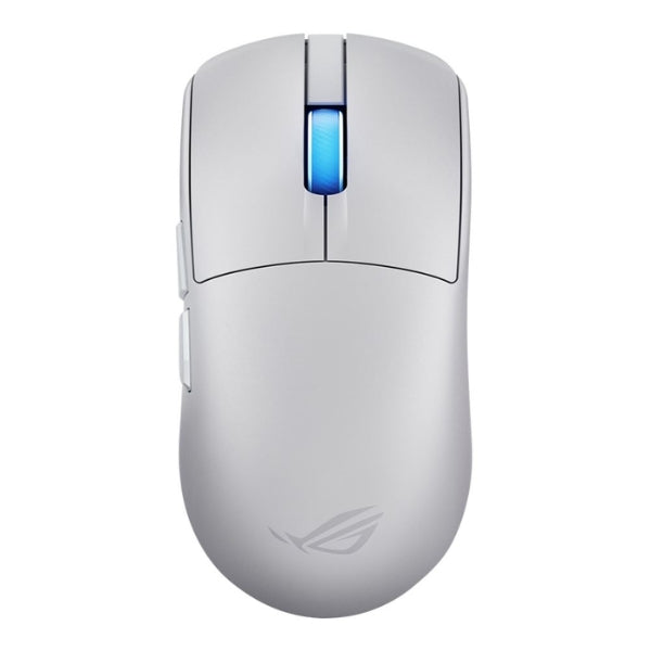Mouse - Gaming - ASUS - ROG - Harpe - II - Ace - Wireless - Moonlight - White - Inalámbrico - RF - Bluetooth - USB - Óptico - ROG - AimPoint - Pro - 42000 - DPI - 8000Hz - 48g - P723HARPE2ACEW - Blanco