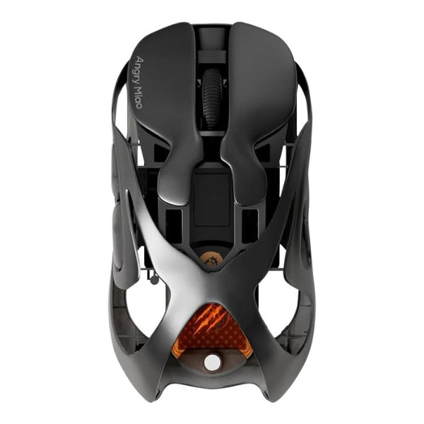 Mouse - Gaming - Angry - Miao - Infinity - Wireless - Negro - Inalámbrico - RF - Bluetooth - USB - Óptico - PAW3950 - 30000 - DPI - 4 - Botones - AM30 - Negro