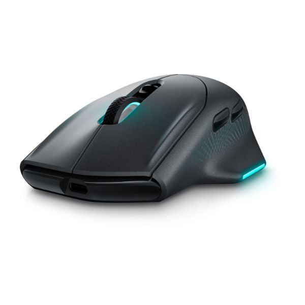 Mouse Gaming Inalámbrico Alienware AW620M - 26,000 DPI - 7 Botones Programables - RGB AlienFX - Dark Side of the Moon