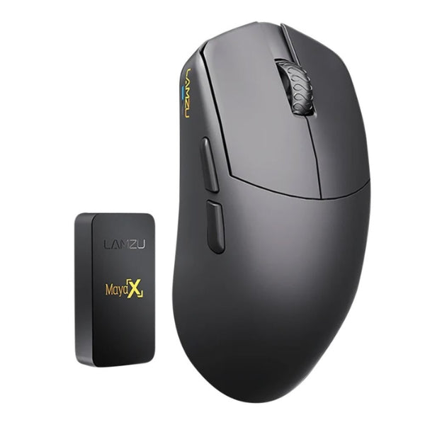 Mouse - Gaming - Lamzu - MAYA - X - Inalámbrico - Cableado - Bluetooth - 8000Hz - Pixart - 3950 - Óptico - 4 - Botones - MAYA - X - BLACK - Negro