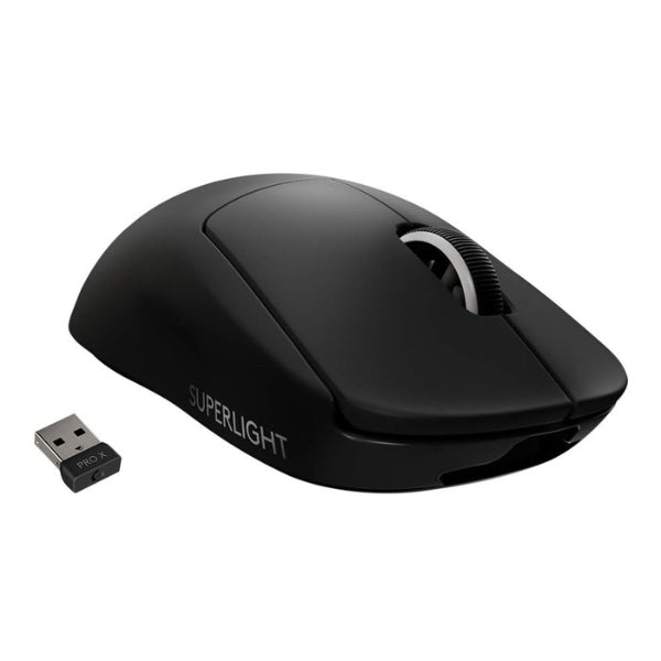 Mouse - Gaming - Logitech - PRO - X - SUPERLIGHT - 2c - LIGHTSPEED - Wireless - Inalámbrico - RF - USB - HERO - 2 - 44000 - DPI - 8000Hz - 95 - Horas - 51g - 910-007518 - Negro