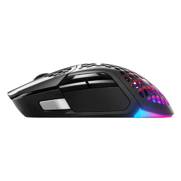 Mouse - Gaming - SteelSeries - Aerox - 5 - Inalámbrico - Cableado - Bluetooth - RGB - TrueMove - Air - 18000 - DPI - 9 - Botones - 62406 - Negro