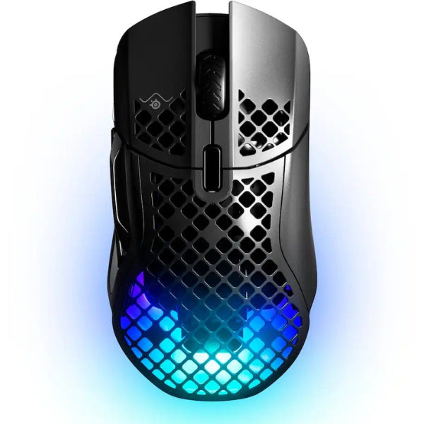 Mouse - Gaming - SteelSeries - Aerox - 5 - Inalámbrico - Cableado - Bluetooth - RGB - TrueMove - Air - 18000 - DPI - 9 - Botones - 62406 - Negro
