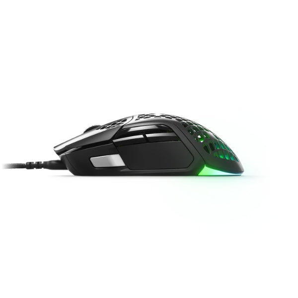 Mouse - Gaming - SteelSeries - Aerox - 5 - Wired - Cableado - RGB - TrueMove - Air - 18000 - DPI - 9 - Botones - PTFE - Honeycomb - 62401 - Negro