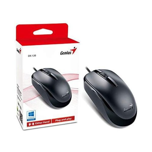 Mouse-Genius-DX-120-Optical-DPI-1000-Alambrico-USB-3-Botones-G5-Color-Negro-box