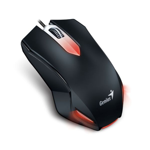 Mouse-Genius-Gaming-X-G200-RS2-Alambrico-USB-Optico-LedRojo-DPI-1000-Color-Negro-G5-diagonal2