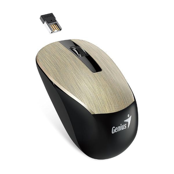 Mouse-Genius-NX-7015-Inalambrico-2.4GHZReceptor-USB-Tecnologia-Blueeye-3-Botones-Resolucion-1200-Color-Gold-diagonal