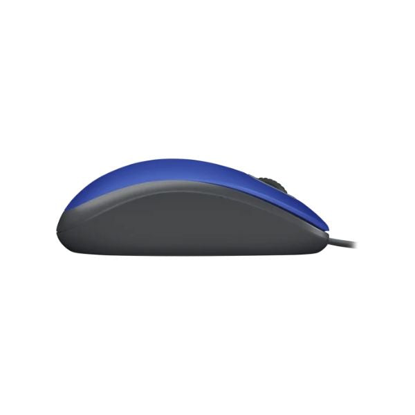 Mouse-Logitech-M110-Silent-Optico-1000DPI-USB-3-Botones-Azul-lateral