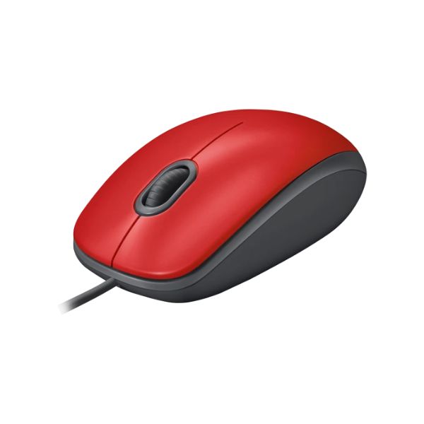 Mouse-Logitech-M110-Silent-Optico-1000DPI-USB-3-Botones-Rojo-diagonal