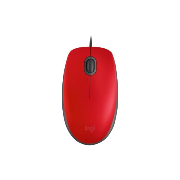 Mouse-Logitech-M110-Silent-Optico-1000DPI-USB-3-Botones-Rojo-up