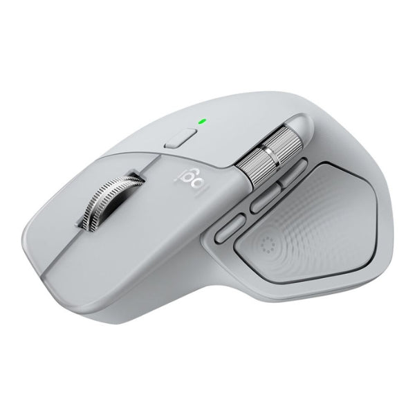 Mouse - Logitech - MX - Master - 4 - Wireless - Ergonómico - Bluetooth - USB-C - Bolt - Darkfield - 8000 - DPI - MagSpeed - 8 - Botones - 910-007559 - Pale - Gray