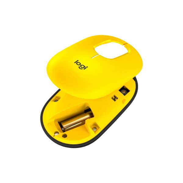 Mouse-Logitech-POP-inalambrico-amarillo-open