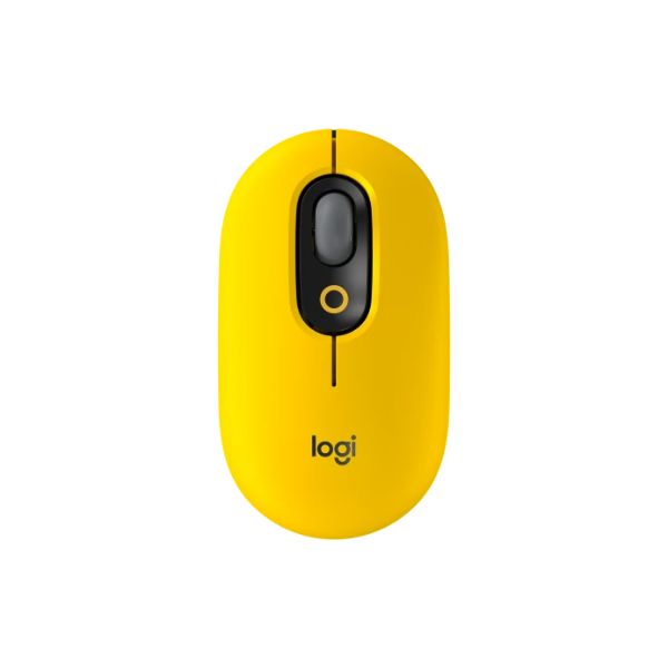 Mouse-Logitech-POP-inalambrico-amarillo-up
