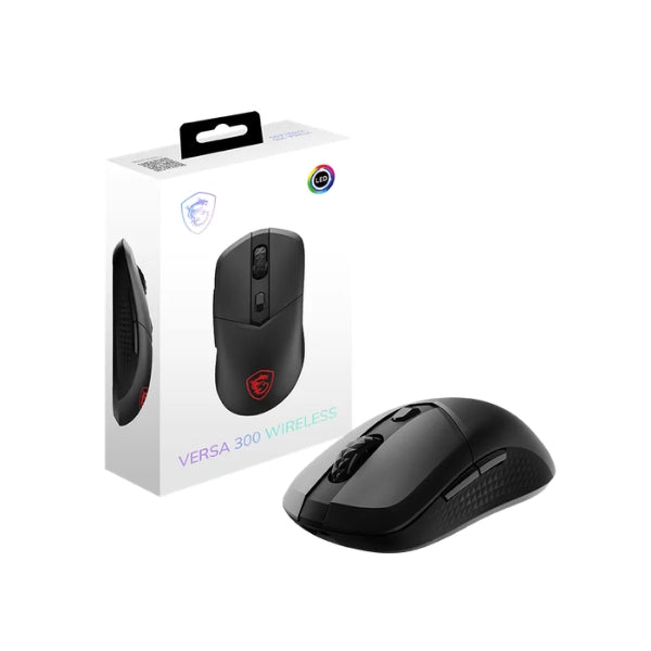 Mouse - MSI - Gaming - Versa - 300 - Wireless - 8000 - DPI - 6 - Botones - RGB - Bluetooth - 5.3 - USB - Blanco