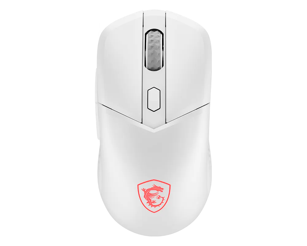 Mouse - MSI - Gaming - Versa - 300 - Wireless - 8000 - DPI - 6 - Botones - RGB - Bluetooth - 5.3 - USB - Blanco