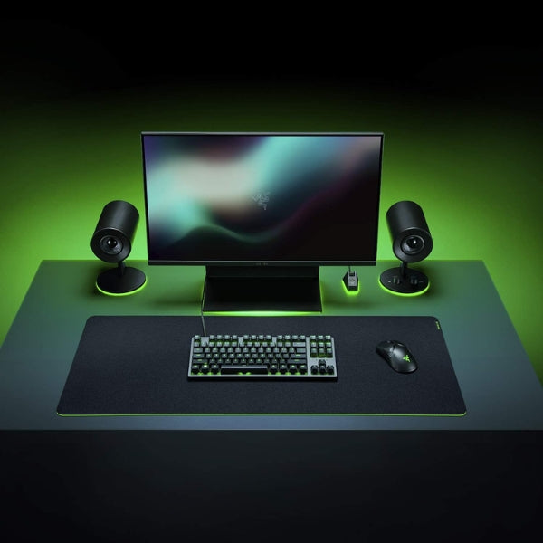 Mouse - Pad - Gaming - Razer - Gigantus - V2 - Mediano - Tela - Microtejida - Antideslizante - Espuma - Alta - Densidad - Negro - RZ02-03330200-R3U1