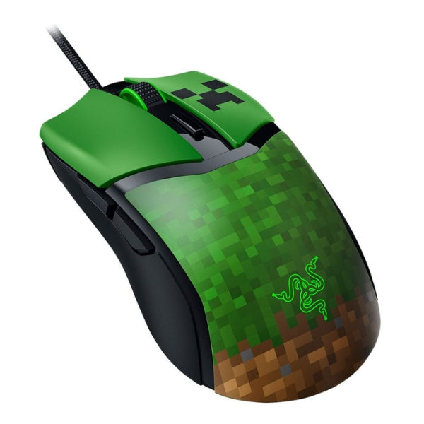 Mouse gamer Razer Cobra cableado RGB Minecraft Edition Green - RZ01-04650200-R