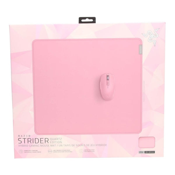 Mouse pad gamer Razer Strider Hybrid Large Quartz Edition Pink - RZ02-03810300-R