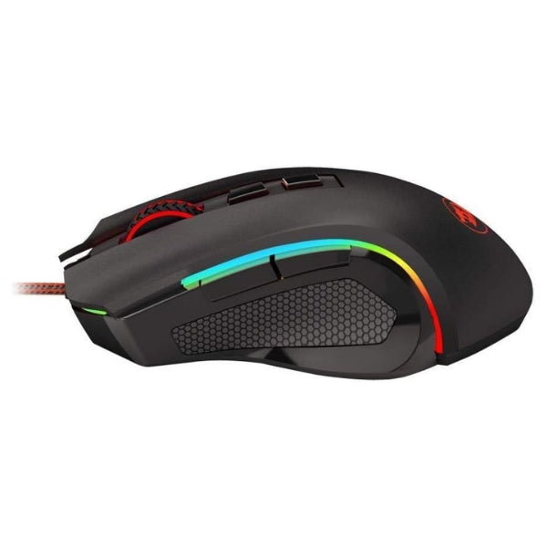 Mouse Gamer - Redragon Griffin M607 - RGB Chroma - 7200 DPI - Sensor Pixart P3212 - 7 Botones Programables - Negro--izquierda