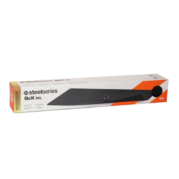 Mousepad - Gaming - SteelSeries - QcK - 3XL - Tela - Base - de - Silicona - Lavable - 3mm - 63842 - Negro