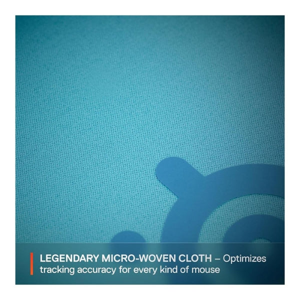Mousepad - Gaming - SteelSeries - QcK - Cloth - Large - Tela - Base - de - Goma - 63462 - Aqua