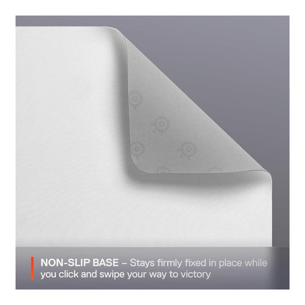 Mousepad - Gaming - SteelSeries - QcK - Large - Tela - Base - de - Silicona - 2mm - 63464 - Blanco