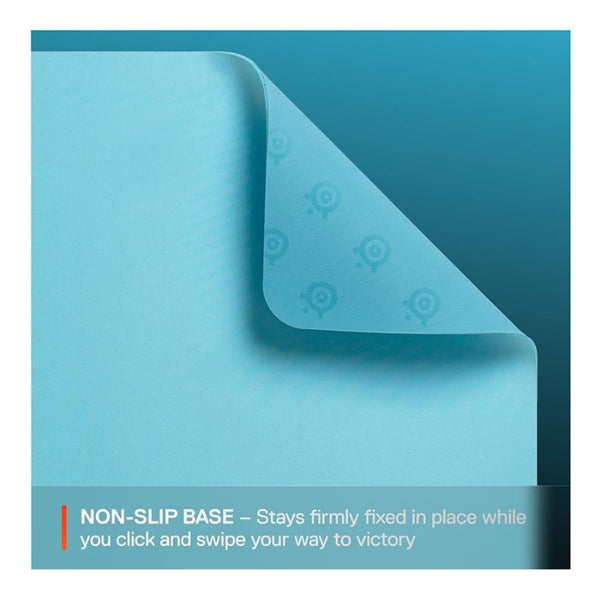 Mousepad - Gaming - SteelSeries - QcK - Medium - Tela - Base - de - Goma - Lavable - 63459 - Aqua