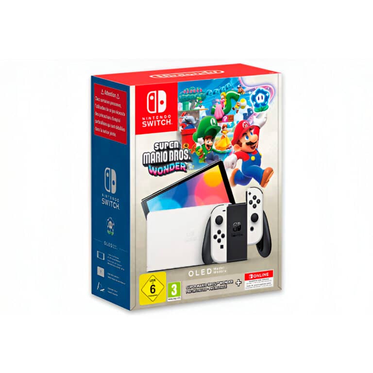 Nintendo Switch Oled White – Include Super Mario Bros Wonder+ONLNE