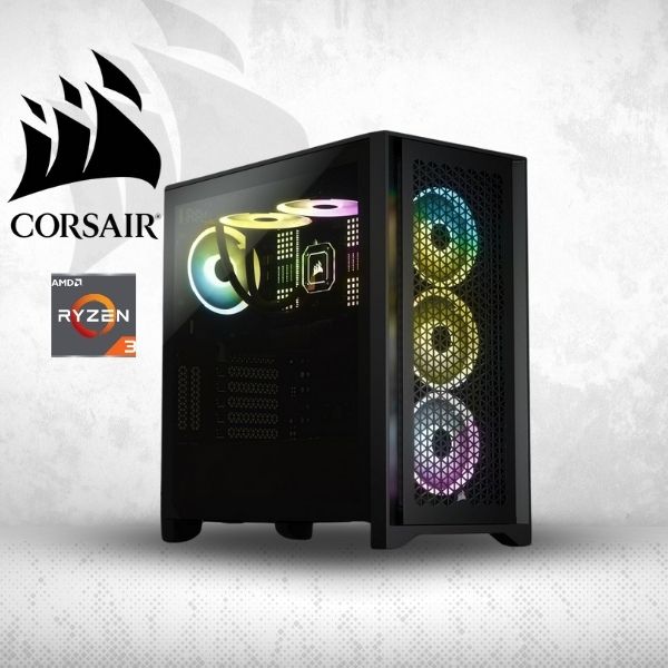 PC Computador Corsair AMD Ryzen 3 3200G - 8GB DDR4 - 256GB NVMe M.2 - Fuente 550W 80+ Bronze - Case Corsair Vengeance (Sin caja)