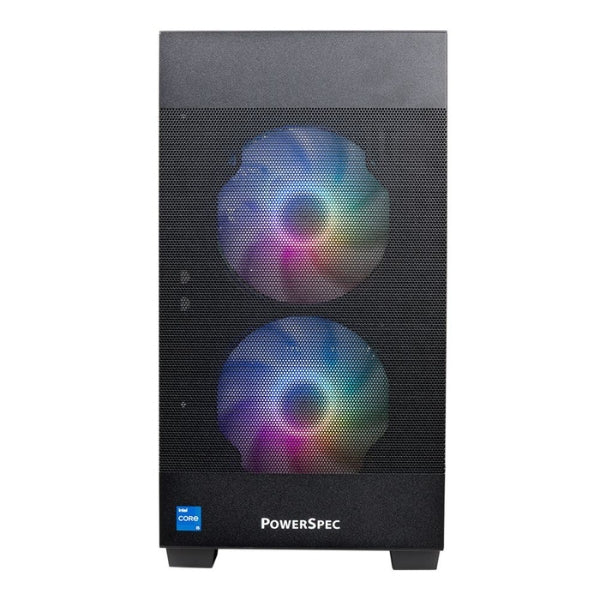 PC - Gaming - PowerSpec - G250 - Intel Core i5 14400F 14ª Gen - NVIDIA RTX 5060 8GB GDDR7 - 16GB DDR4-3200 - 1TB NVMe SSD - WiFi 5 - Bluetooth 5.2 - Windows 11 Home - Negro - 971770