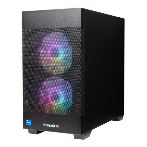 PC - Gaming - PowerSpec - G250 - Intel Core i5 14400F 14ª Gen - NVIDIA RTX 5060 8GB GDDR7 - 16GB DDR4-3200 - 1TB NVMe SSD - WiFi 5 - Bluetooth 5.2 - Windows 11 Home - Negro - 971770
