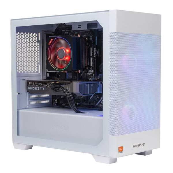 PC - Gaming - PowerSpec - G528 - AMD Ryzen 5 7500X3D - NVIDIA RTX 5060 8GB GDDR7 - 16GB DDR5-6000 - 1TB NVMe SSD - WiFi 6 - Bluetooth 5.3 - Windows 11 Home - Blanco - 908855
