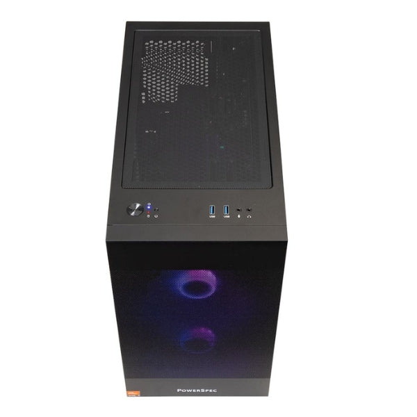 PC - Gaming - PowerSpec - G731 - AMD Ryzen 7 7700X - NVIDIA RTX 5060 Ti 16GB GDDR7 - 32GB DDR5-6000 - 1TB NVMe SSD - WiFi 6E - Bluetooth 5.3 - Windows 11 Home - Negro - 902692
