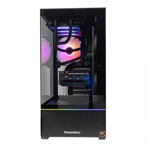 PC - Gaming - PowerSpec - G913 - AMD Ryzen 9 9900X3D - NVIDIA RTX 5080 16GB GDDR7 - 64GB DDR5-6000 - 2TB NVMe SSD - WiFi 7 - Bluetooth 5.4 - Windows 11 Home - Negro - 916445