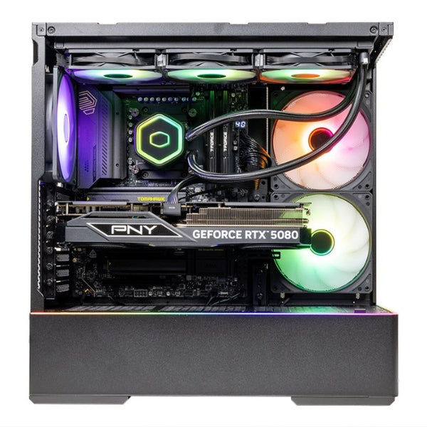 PC - Gaming - PowerSpec - G913 - AMD Ryzen 9 9900X3D - NVIDIA RTX 5080 16GB GDDR7 - 64GB DDR5-6000 - 2TB NVMe SSD - WiFi 7 - Bluetooth 5.4 - Windows 11 Home - Negro - 916445