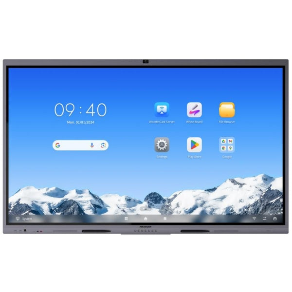 Pantalla - Interactiva - Hikvision - DS-D5C65RB - 65 - Pulgadas - 4K - UHD - Táctil - 50 - Puntos - Android - 14 - USB - Tipo - C - DS-D5C65RB-B2L