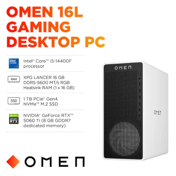 Pc-Gaming-HP-OMEN-16L-Intel-Core-i5-14400F-(4,7-GHz)-16-GB-DDR5-1-TB-SSD-NVIDIA-GeForce-RTX-5060-Ti-8-GB-500-W-Win-11-Home-Panda-Metal