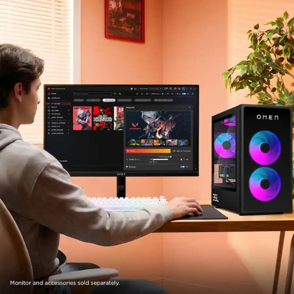 Pc-Gaming-HP-OMEN-35L-Intel-Core-i7-14700F-(5,4-GHz)-16-GB-DDR5-1-TB-SSD-NVIDIA-GeForce-RTX-5070-12GB-GDDR7-600-W-Win-11-Home-Shadow-Black