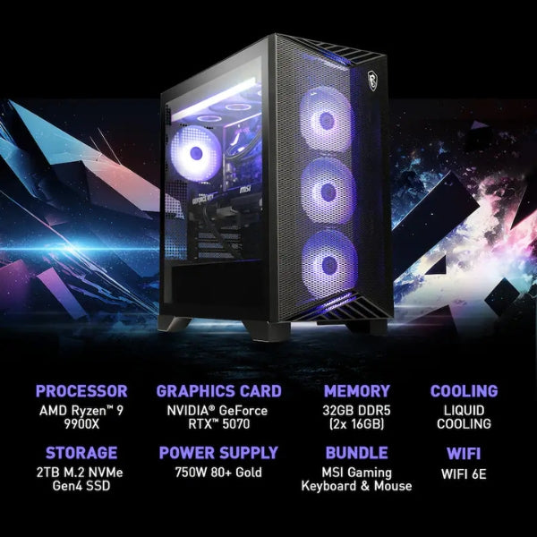 Pc-Gaming-MSI-Aegis-ZS2-AMD-Ryzen-9-9900X-(5,6-GHz)-32-GB-DDR5-2-TB-SSD-NVIDIA-GeForce-RTX-5070-12-GB-850-W-Win-11-Home-Negro
