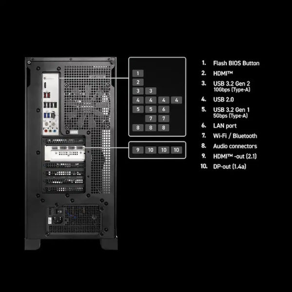 Pc-Gaming-MSI-Aegis-ZS2-AMD-Ryzen-9-9900X-(5,6-GHz)-32-GB-DDR5-2-TB-SSD-NVIDIA-GeForce-RTX-5070-12-GB-850-W-Win-11-Home-Negro