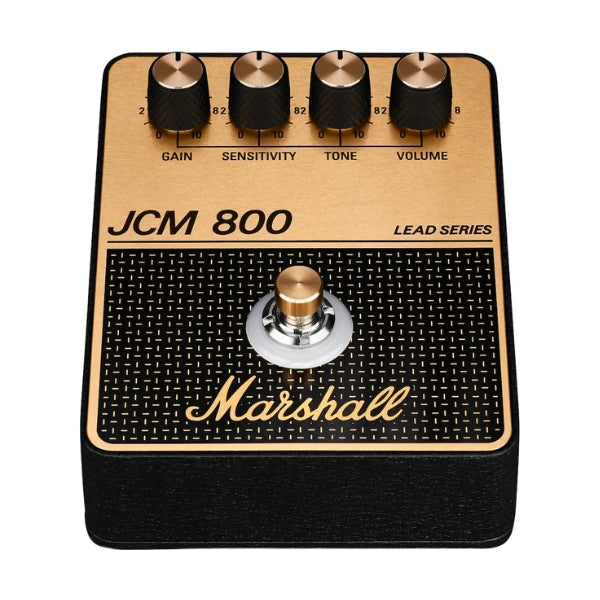 Pedal-de-efectos-para-guitarra-Marshall-JCM800-Overdrive-y-Distorsión-Negro-y-Dorado