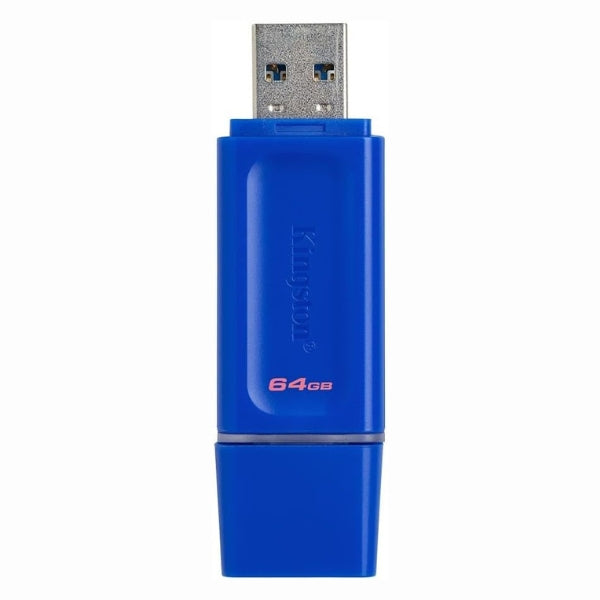 Pen Drive - Kingston - DataTraveler Exodia - 64GB - USB 3.2 - USB Type-A - Ligero - Azul - KC-U2G64-7GB