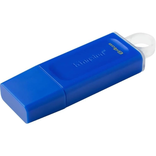Pen Drive - Kingston - DataTraveler Exodia - 64GB - USB 3.2 - USB Type-A - Ligero - Azul - KC-U2G64-7GB