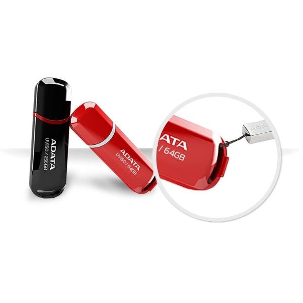 Pendrive-ADATA-UV150-64GB-USB-3.2-Gen1-100MBs-Lectura-Ultra-Compacto-Rojo-y-Blanco-AUV150-64G-RRD-_2