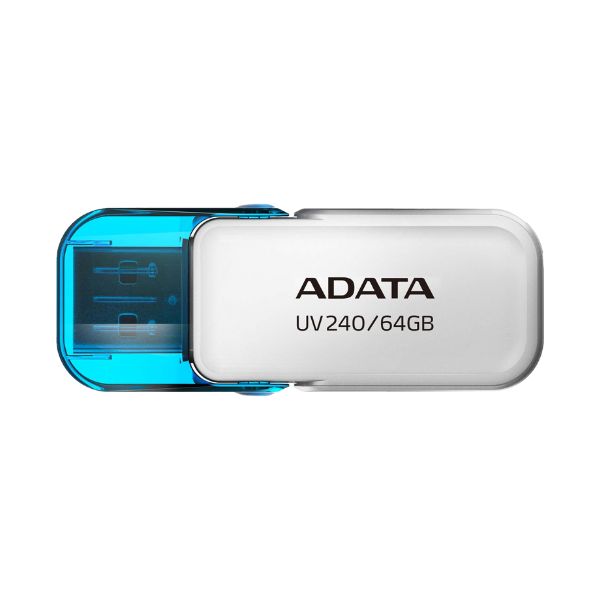 Pendrive Adata 64GB USB 2,0 Color Blanco - Azul