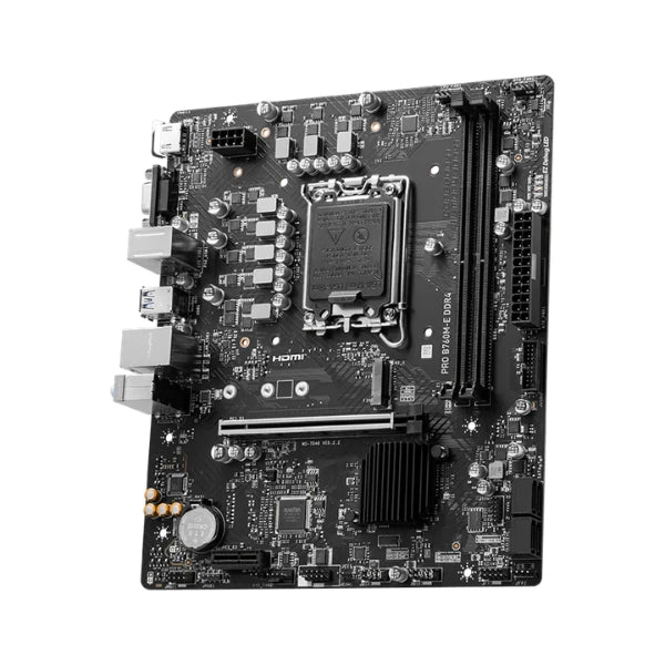 Placa - Madre - MSI - PRO - B760M-E - DDR4 - Micro - ATX - LGA1700 - 14th - 13th - 12th - Gen - 64GB - DDR4 - M.2 - PCIe - 4.0 - HDMI - VGA-