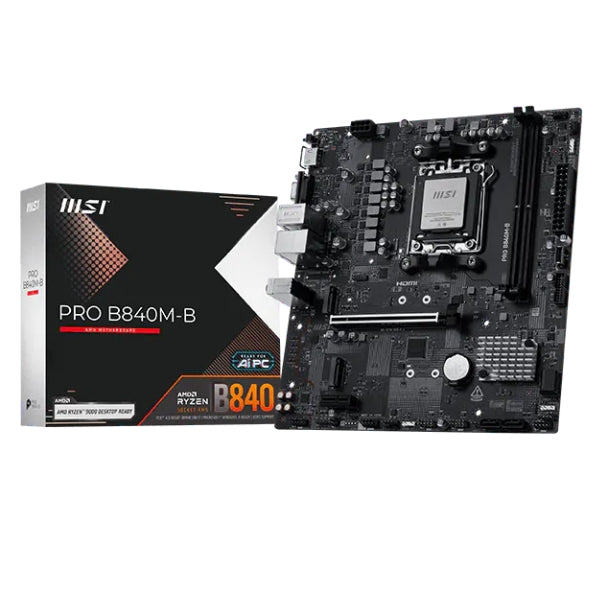 Placa - Madre - MSI - PRO - B840M-B - Micro - ATX - AM5 - AMD - B840 - DDR5 - 128GB - M.2 - PCIe - 4.0 - LAN - 2.5G - 911-7E76-002-box