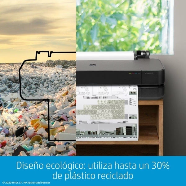 Plotter-HP-DesignJet-T210-Gran-Formato-24-A1-Thermal-Inkjet-Color-2400x1200dpi-WiFi-Ethernet-USB-8AG32A-Vista_1